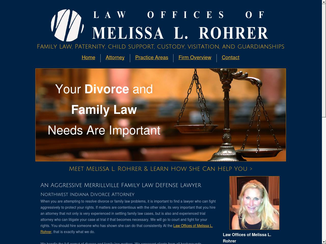 Law Offices of Melissa L. Rohrer - Merrillville IN Lawyers