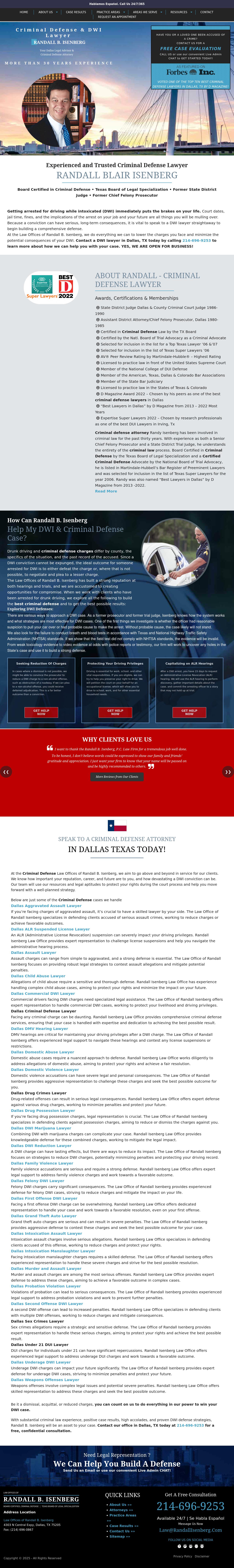 Law Offices of Randall B. Isenberg - Dallas TX Lawyers