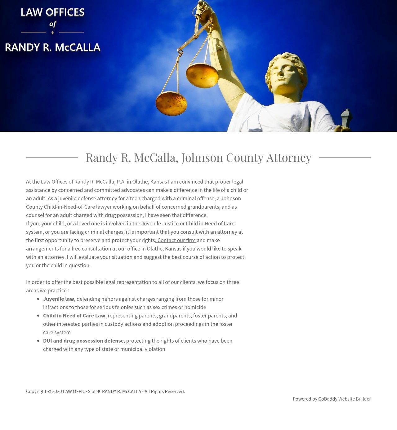 Law Offices of Randy R. McCalla, P.A. - Olathe KS Lawyers
