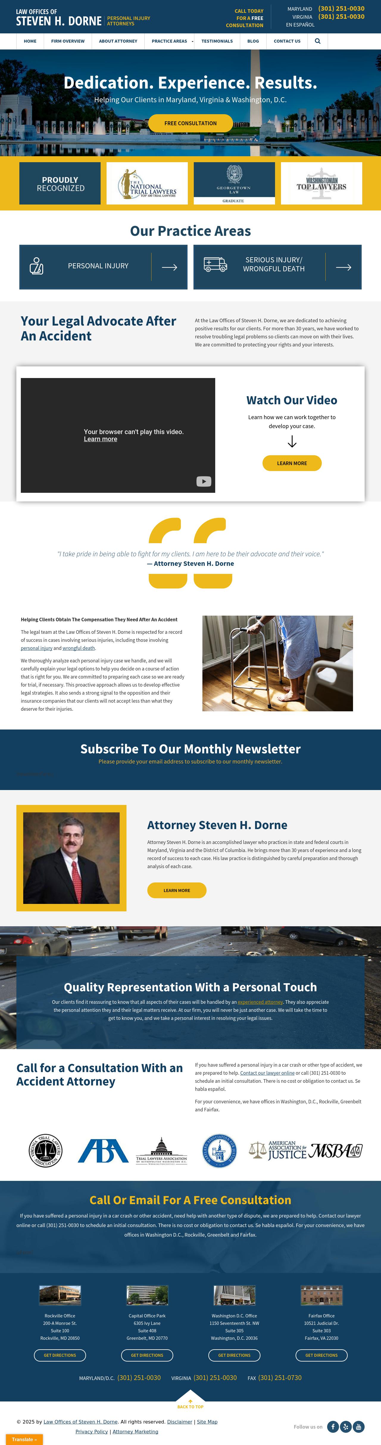 Law Offices of Steven H. Dorne - Washington DC Lawyers