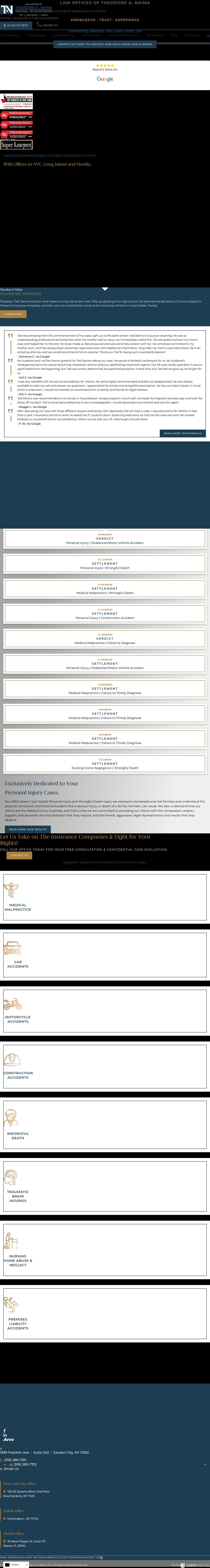 Law Offices of Theodore A. Naima, P.C. - Garden City NY Lawyers