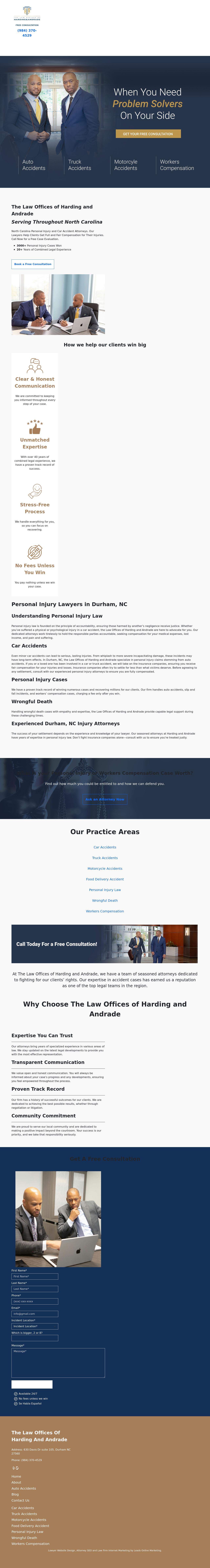 Law Offices of Harding and Andrade - Durham NC Lawyers