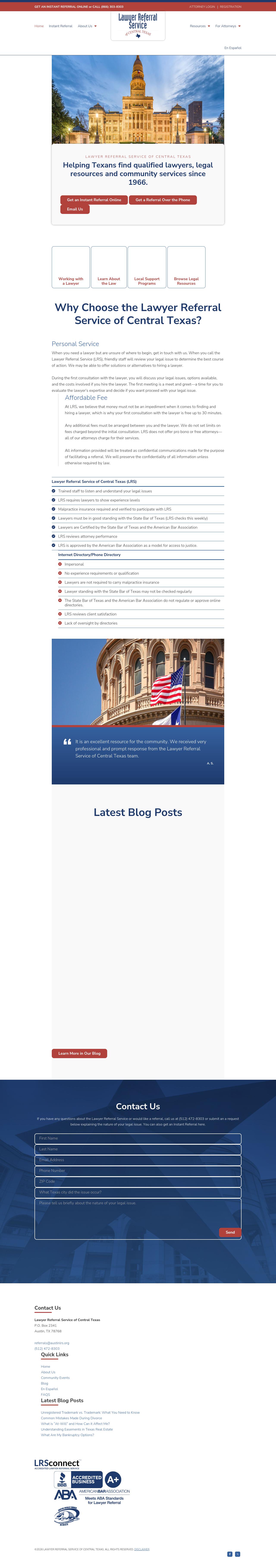 Lawyer Referral Service of Central Texas - Austin TX Lawyers