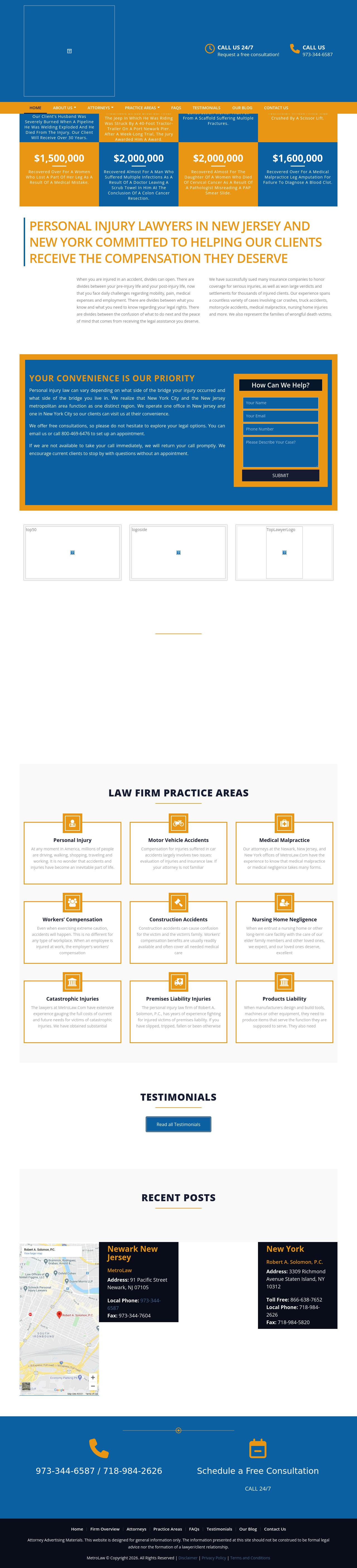Robert A. Solomon, P.C. of MetroLaw - Newark NJ Lawyers