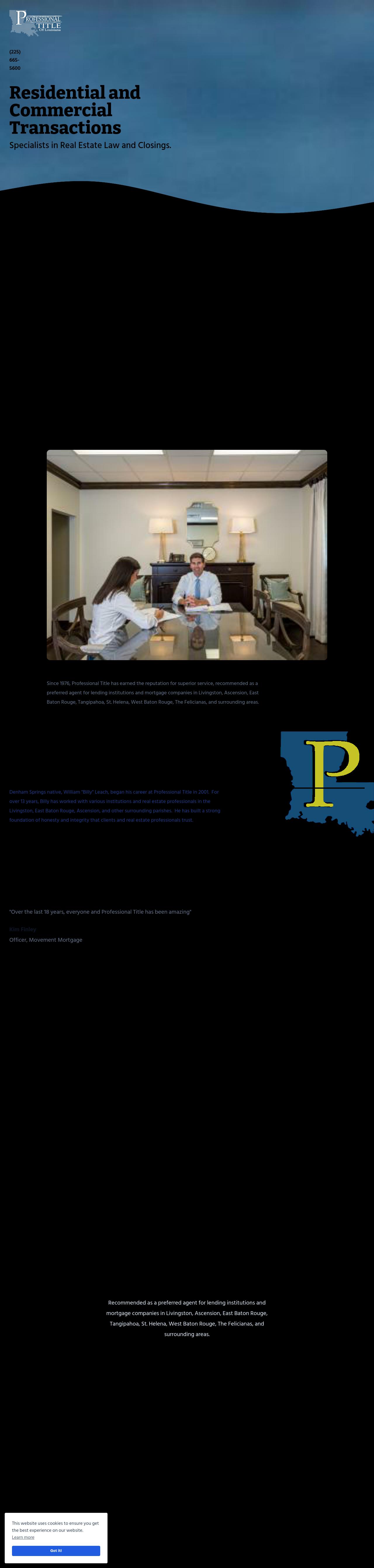 Leach William D - Denham Springs LA Lawyers