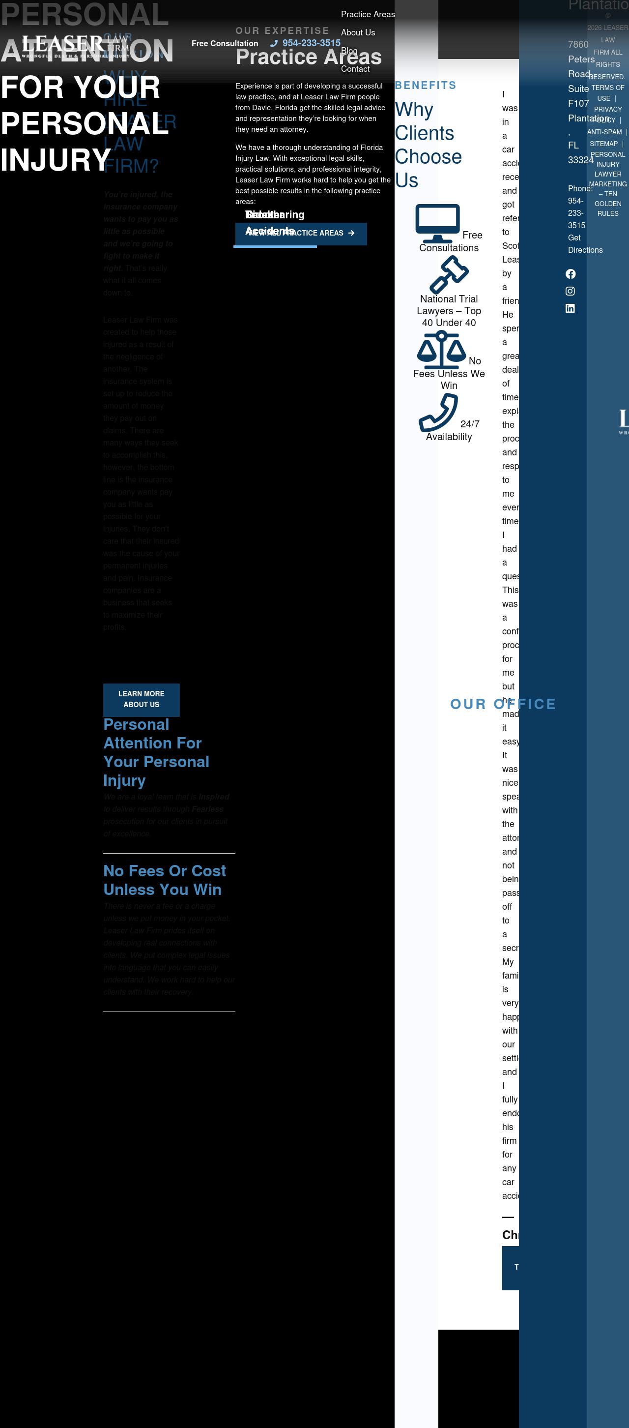 Leaser Law Firm - Plantation FL Lawyers