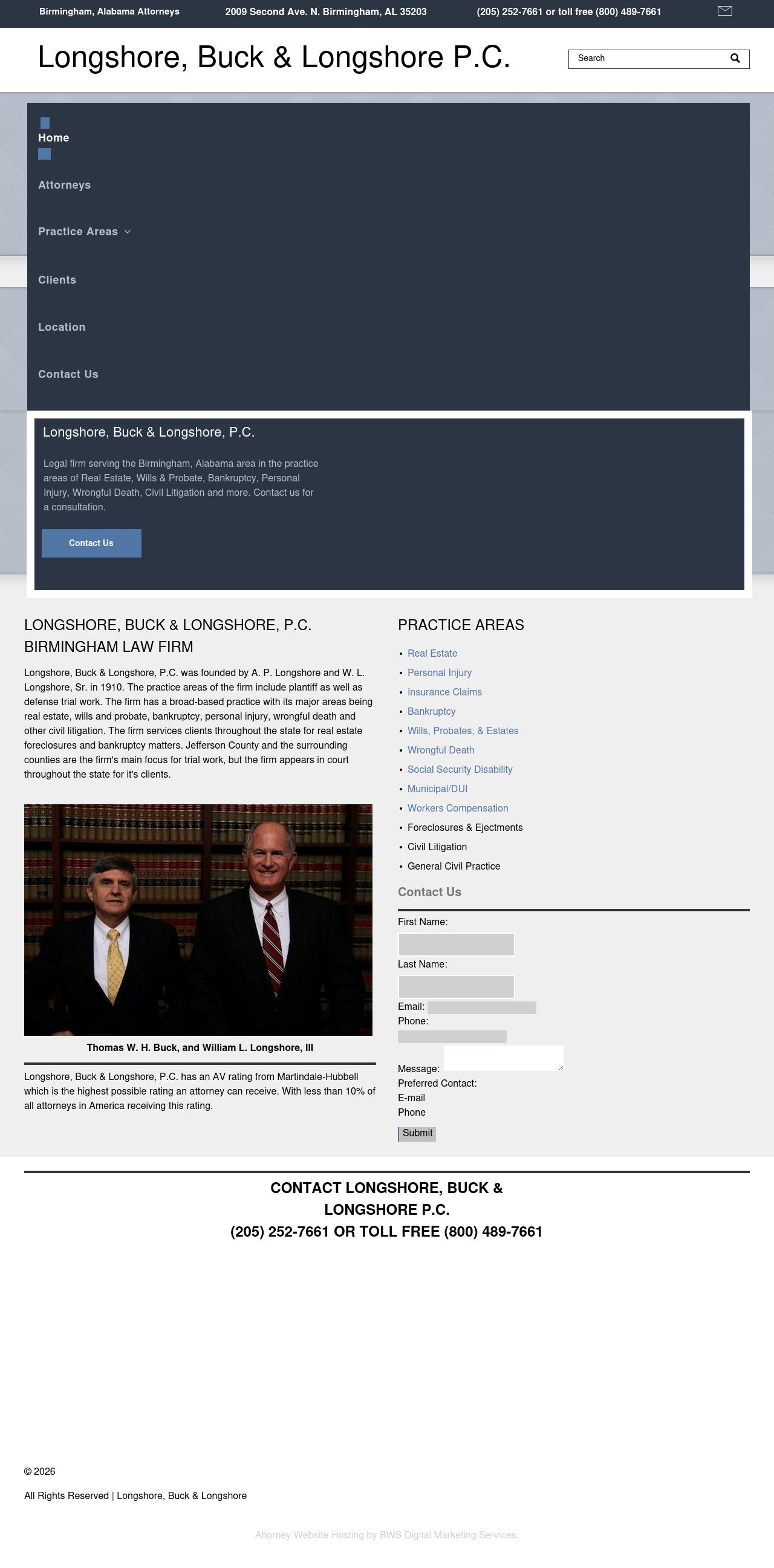 Longshore Buck & Longshore PC - Birmingham AL Lawyers