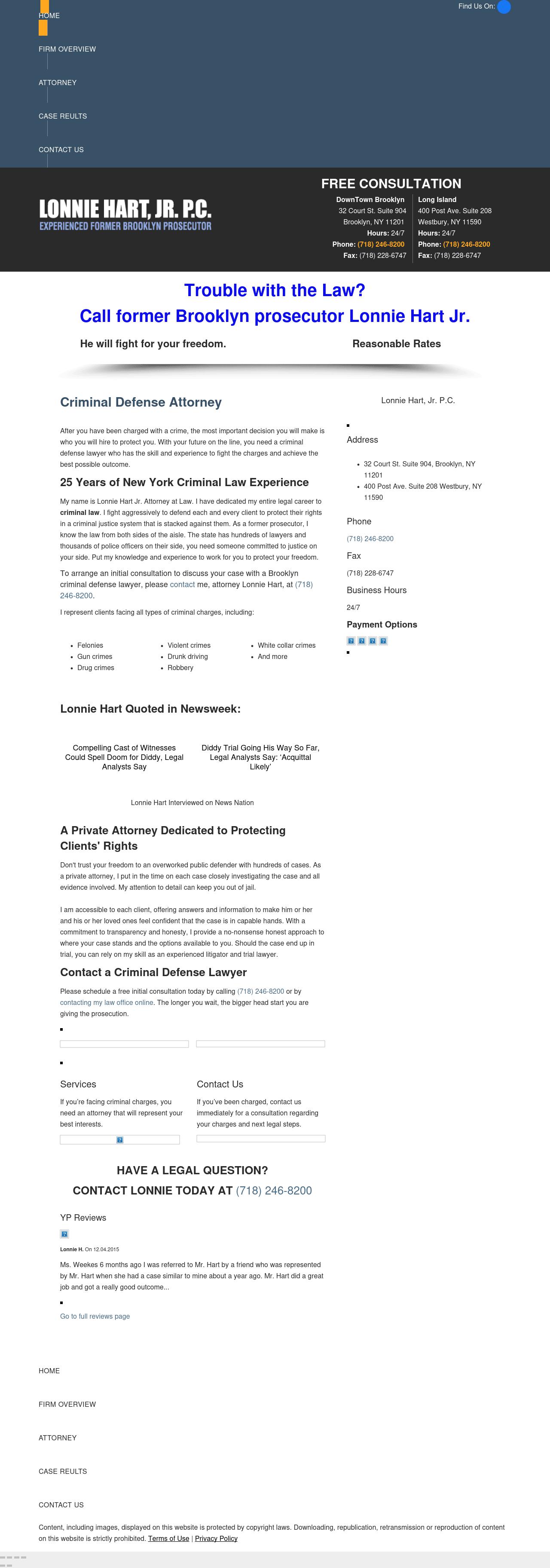 Lonnie Hart Esq - Brooklyn NY Lawyers