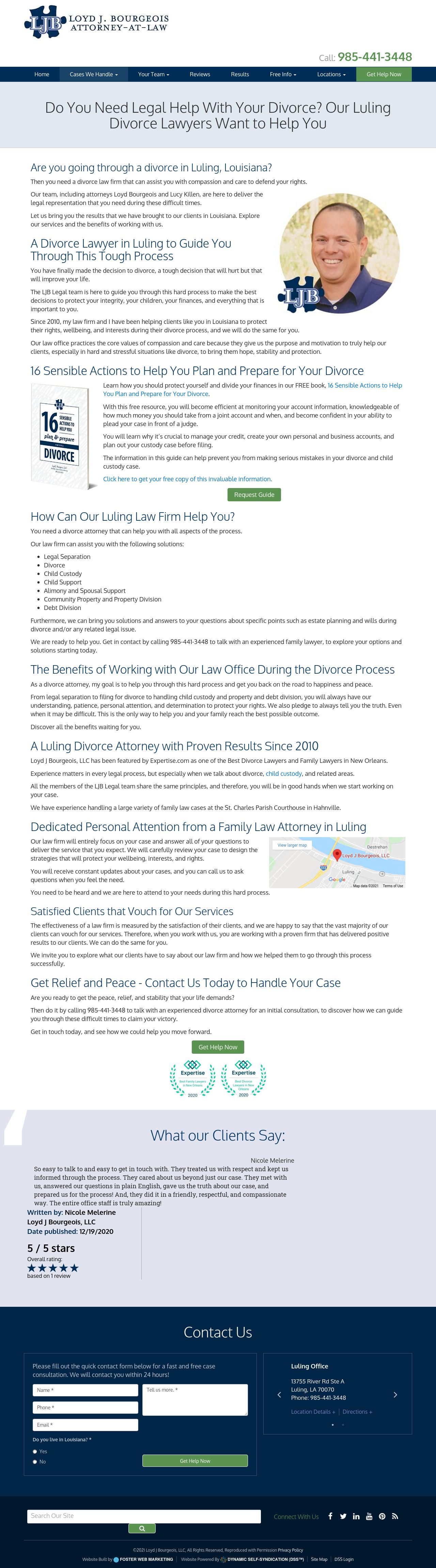 Loyd J Bourgeois, LLC - Metairie LA Lawyers