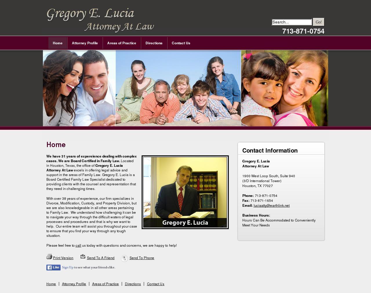 Lucia, Gregory E - Houston TX Lawyers