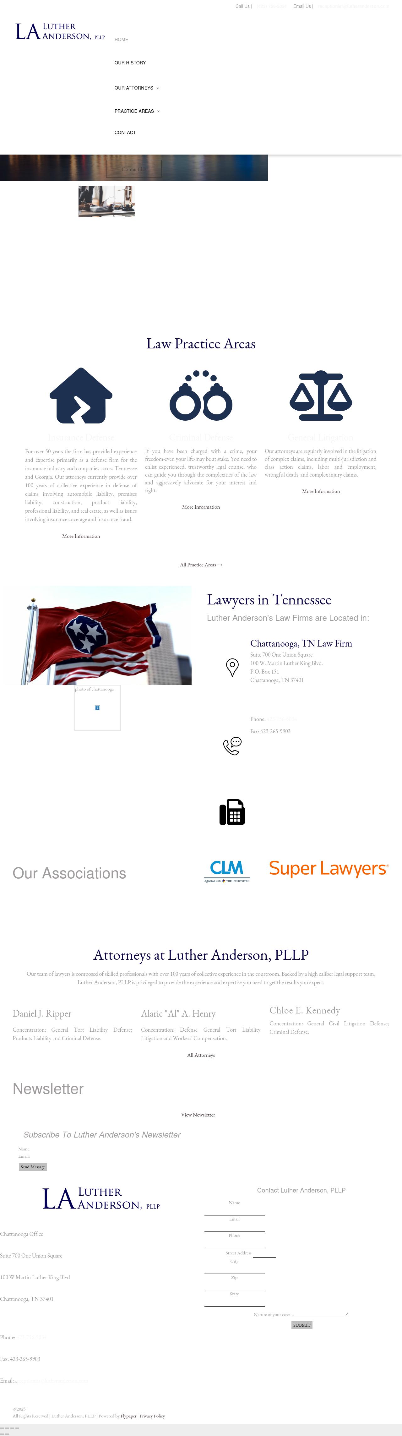 Luther Anderson PLLP - Chattanooga TN Lawyers