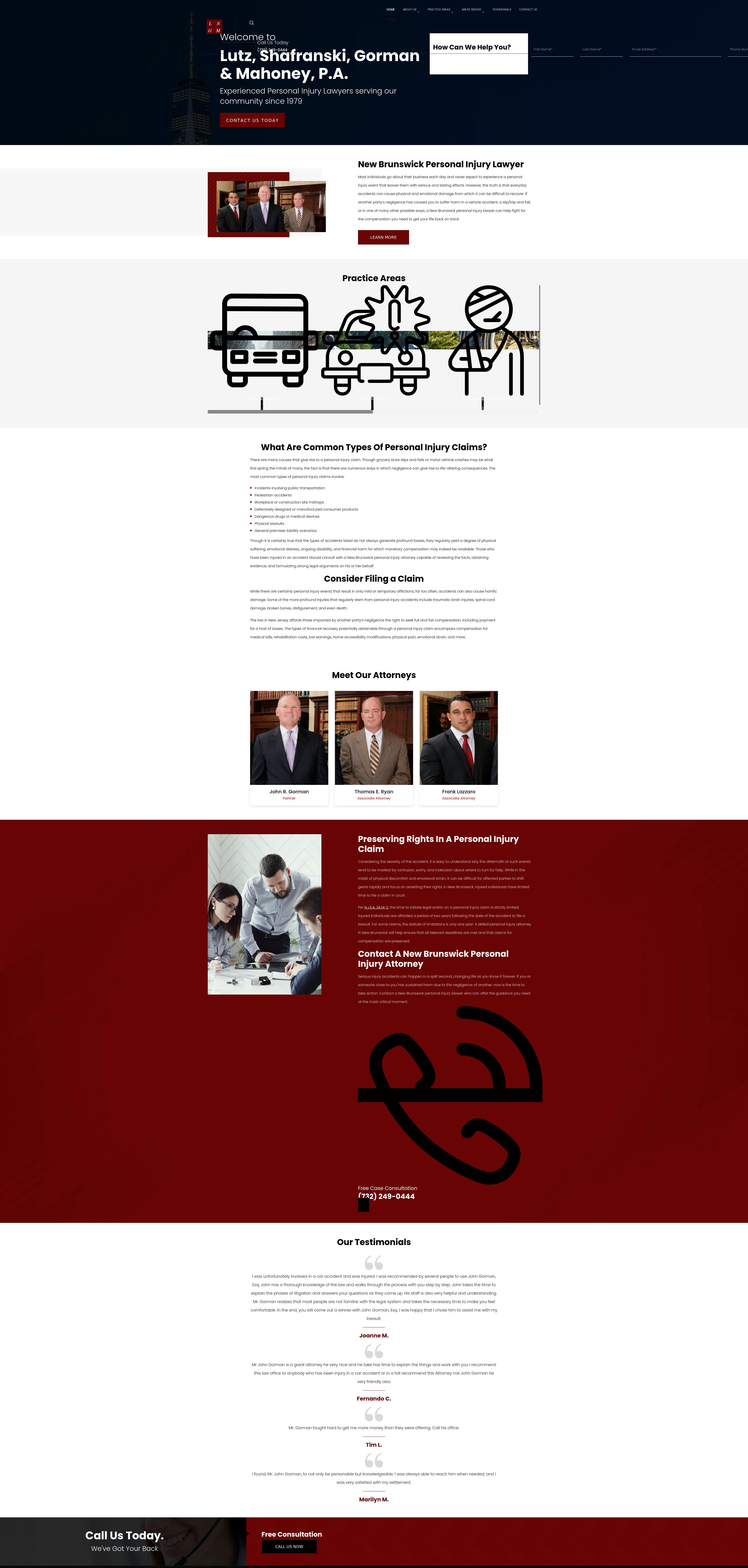 Lutz, Shafranski, Gorman & Mahoney, P.A. - New Brunswick NJ Lawyers