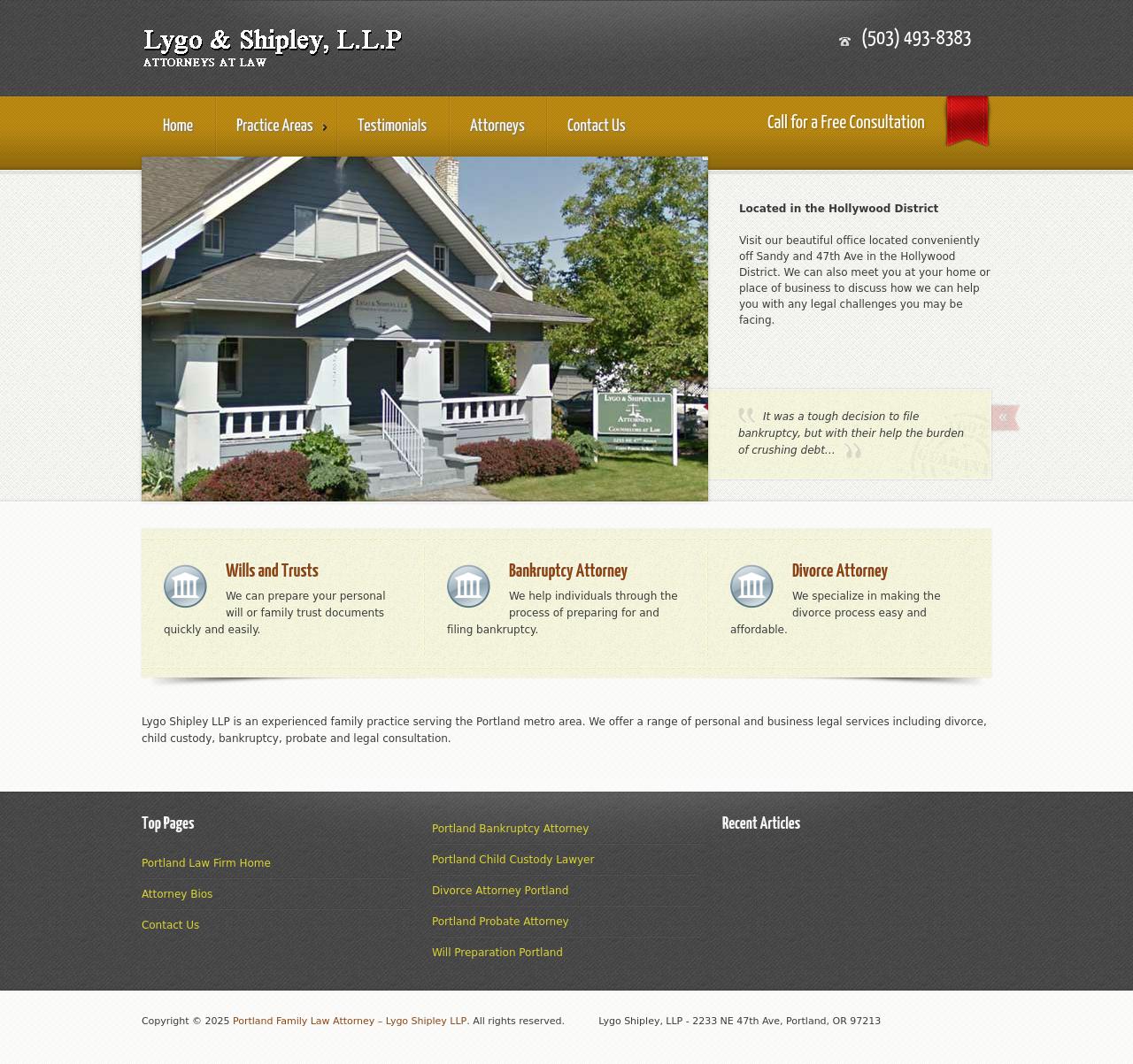 Lygo and Shipley LLP - Portland OR Lawyers