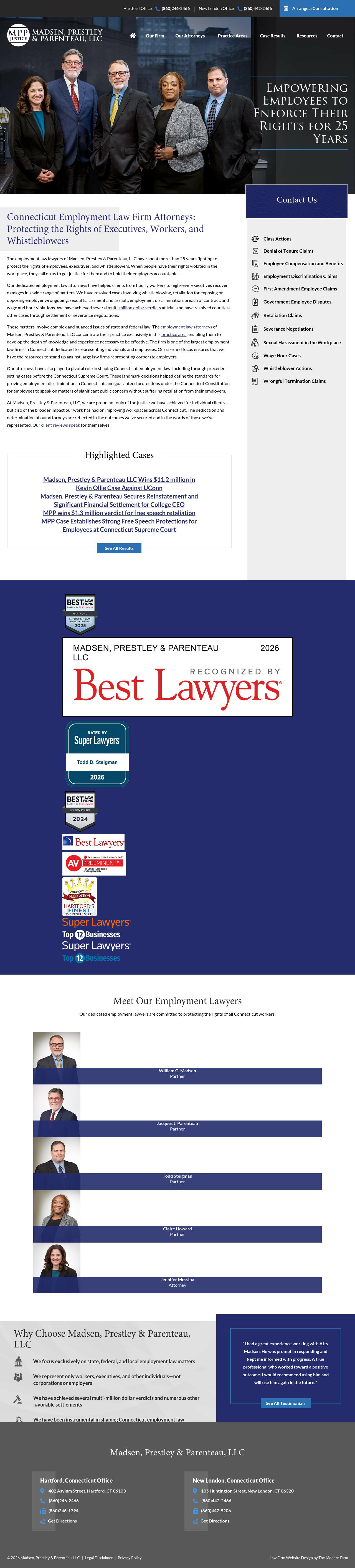 Madsen Prestley & Parenteau, LLC - Hartford CT Lawyers