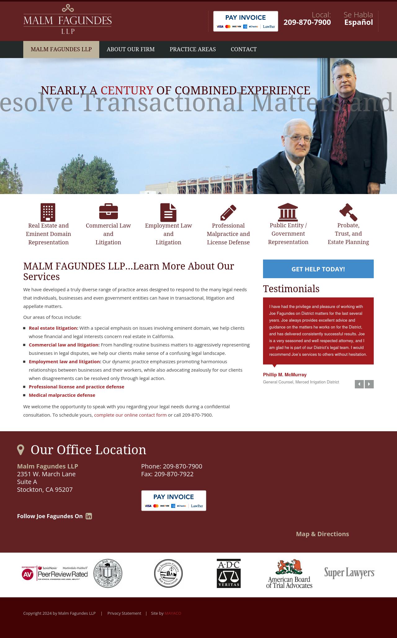 Malm Fagundes LLP - Stockton CA Lawyers