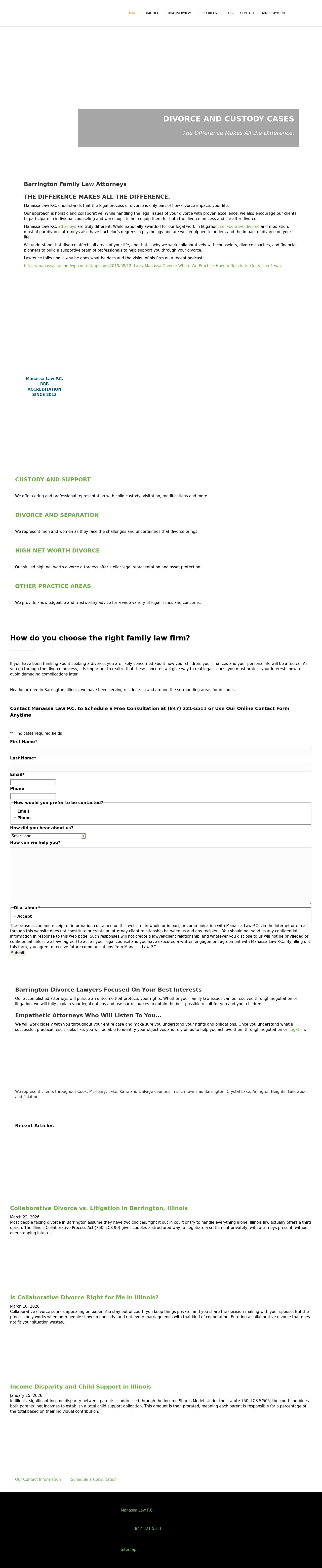 Manassa Law, P.C. - Barrington IL Lawyers