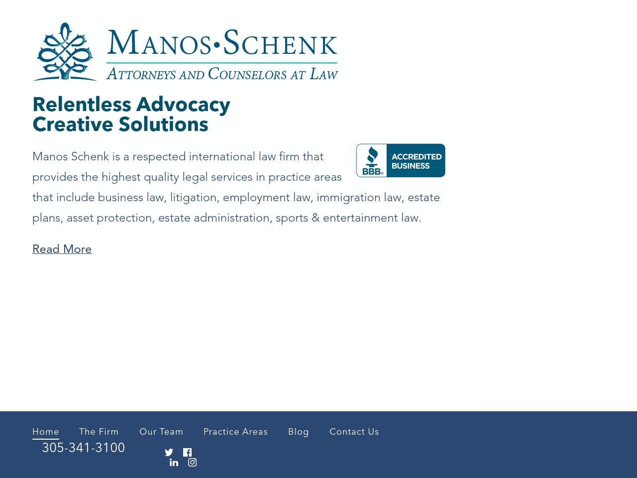 Manos Schenk, PL - Miami FL Lawyers