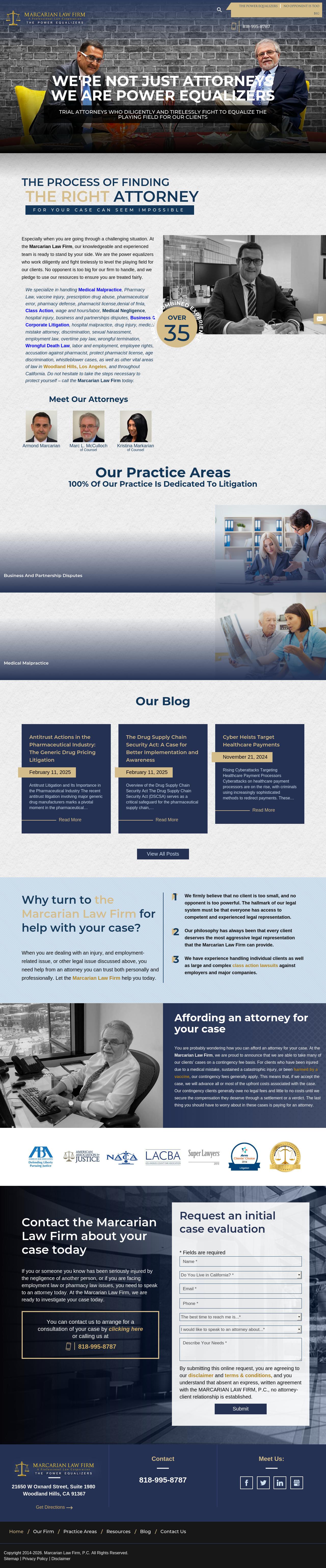 Marcarian Law Firm, P.C. - Woodland Hills CA Lawyers