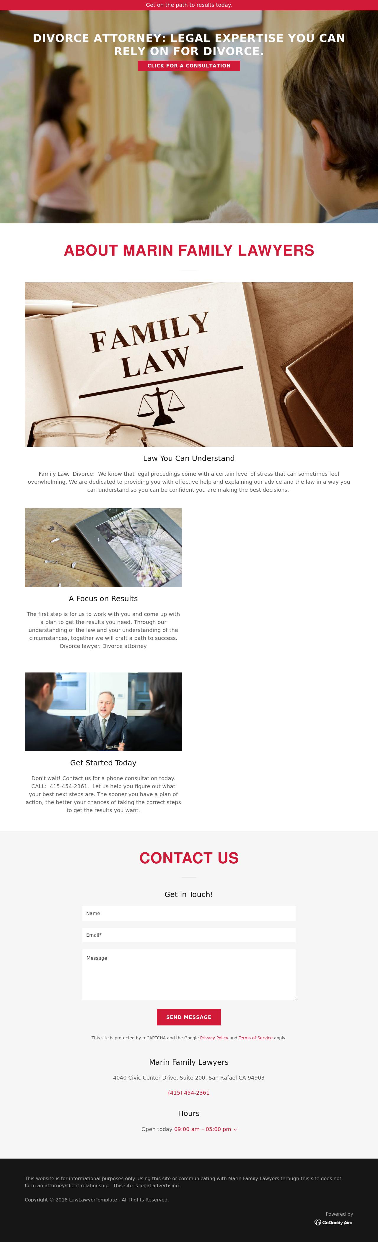 Marin Family Lawyers - San Rafael CA Lawyers