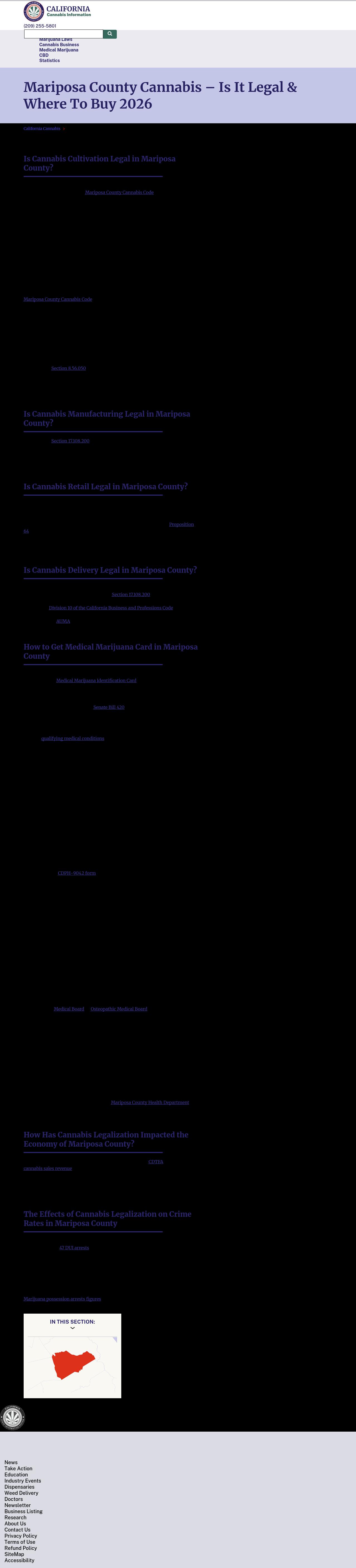 Mariposa County Cannabis - Coulterville CA Lawyers