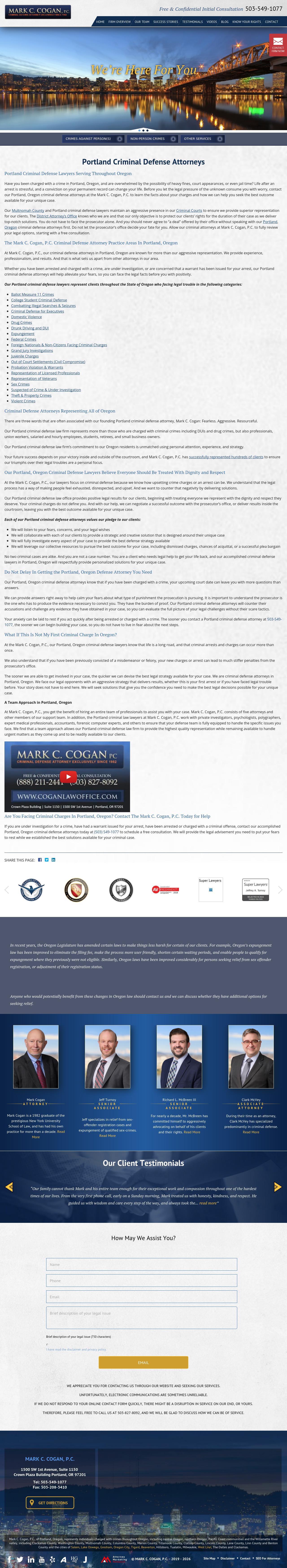 Mark C. Cogan, P.C. - Portland OR Lawyers