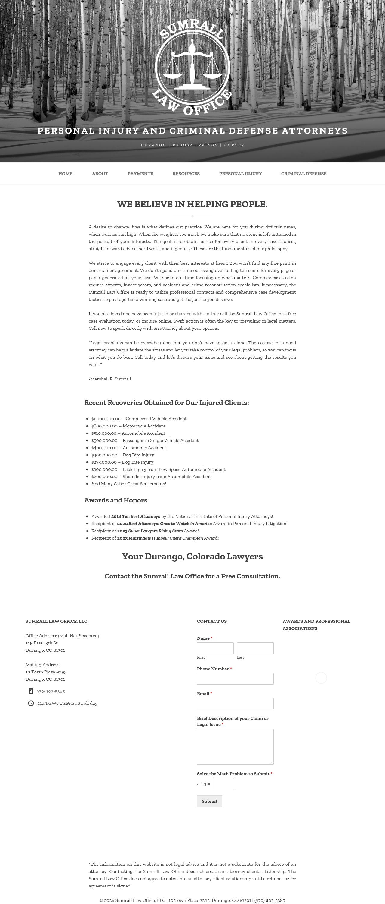 The Sumrall Law Office - Durango CO Lawyers