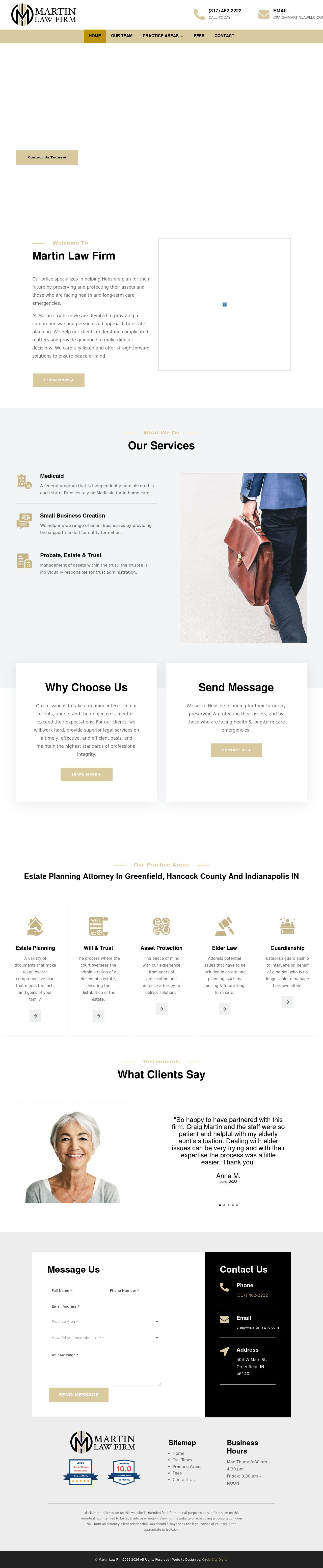 Martin Law Firm - Greenfield IN Lawyers