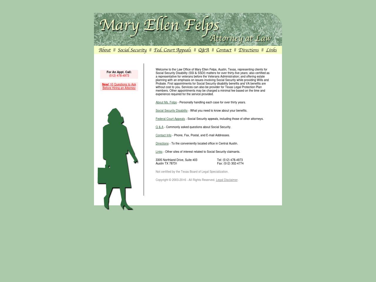 Mary Ellen Felps, Attorney At Law - Austin TX Lawyers