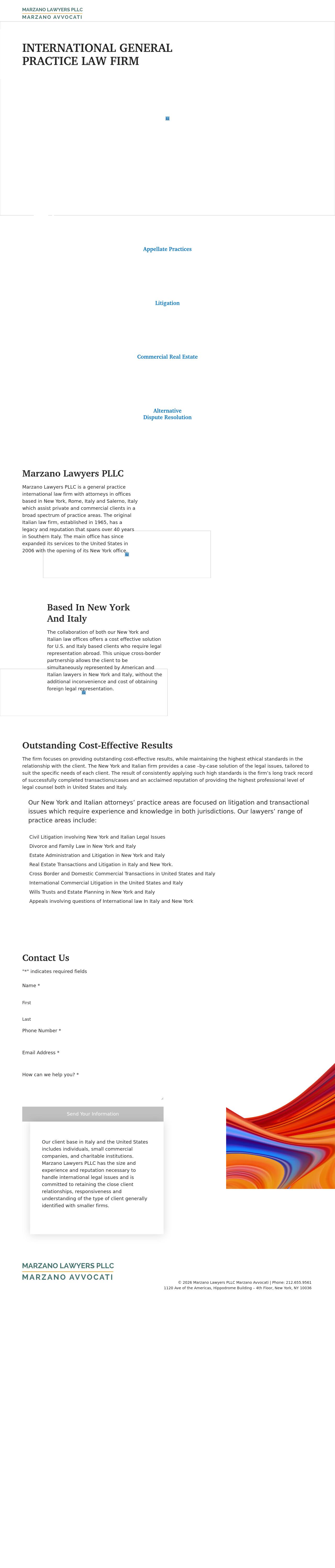 Marzano Lawyers PLLC - New York NY Lawyers