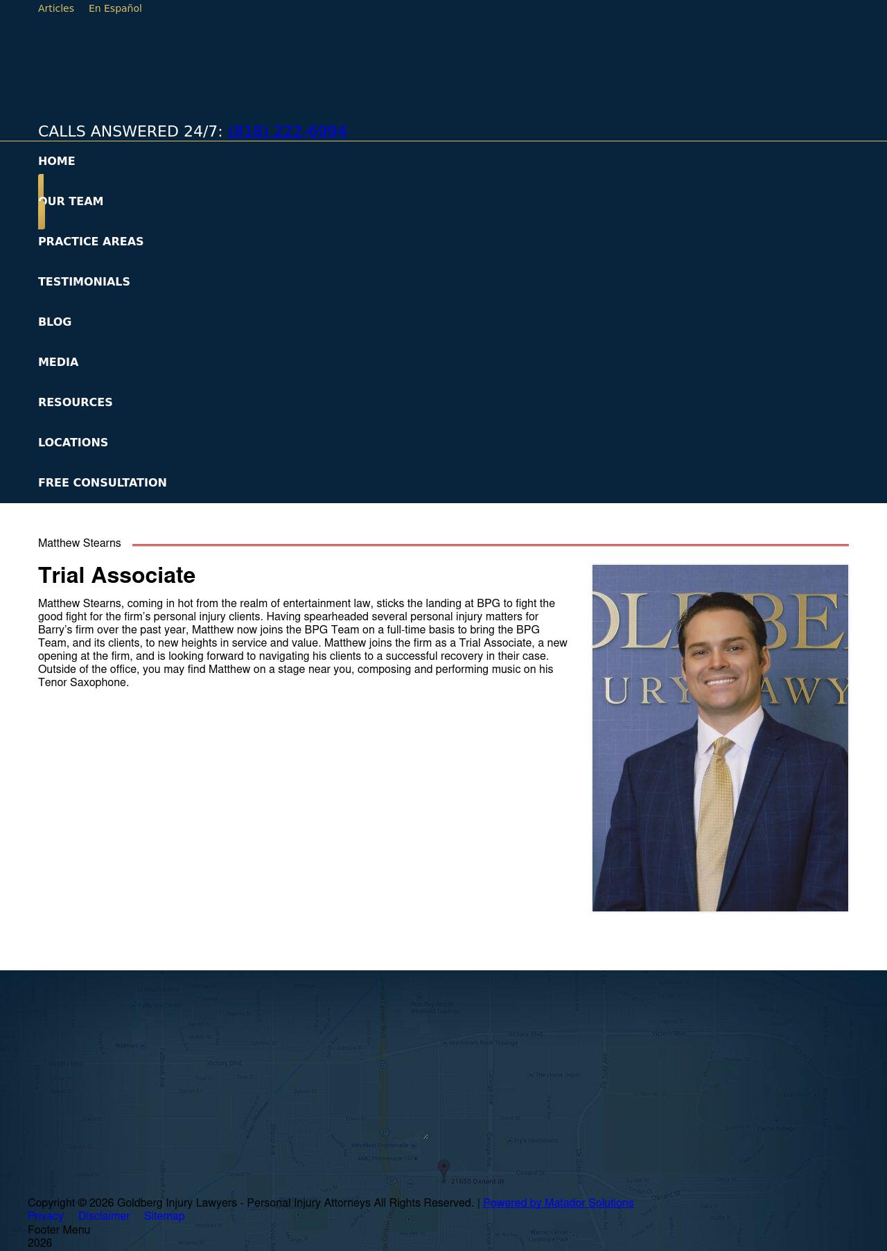 Matthew Stearns - Woodland Hills CA Lawyers