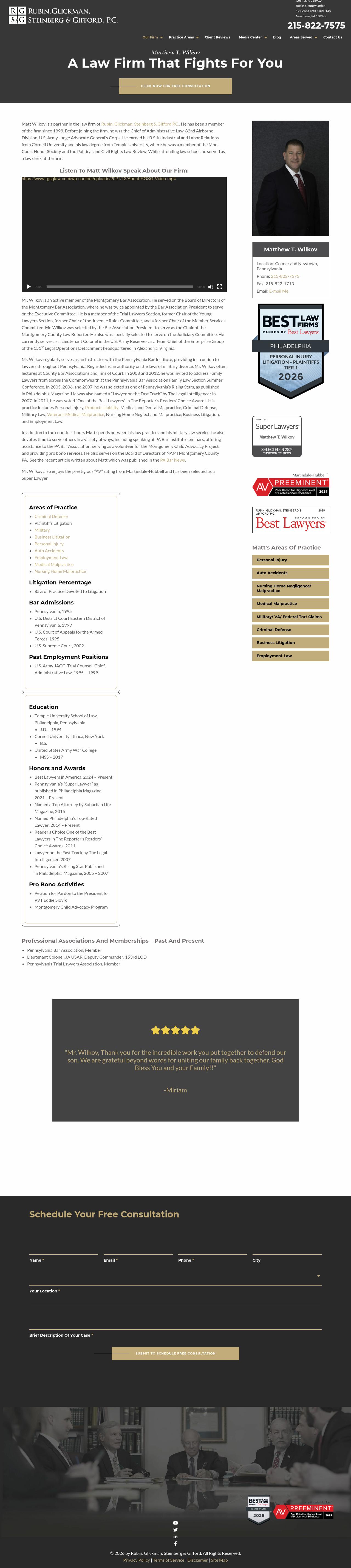 Matthew T. Wilkov - Newtown PA Lawyers