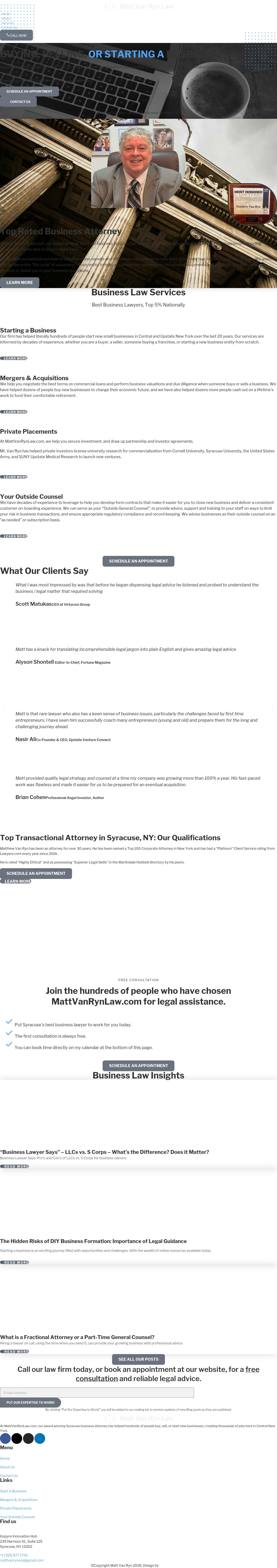 MattVanRynLaw.com - Syracuse NY Lawyers