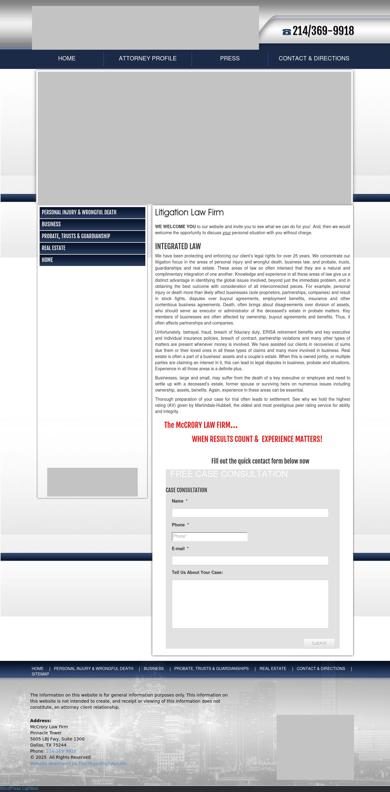 McCrory & Associates - Dallas TX Lawyers