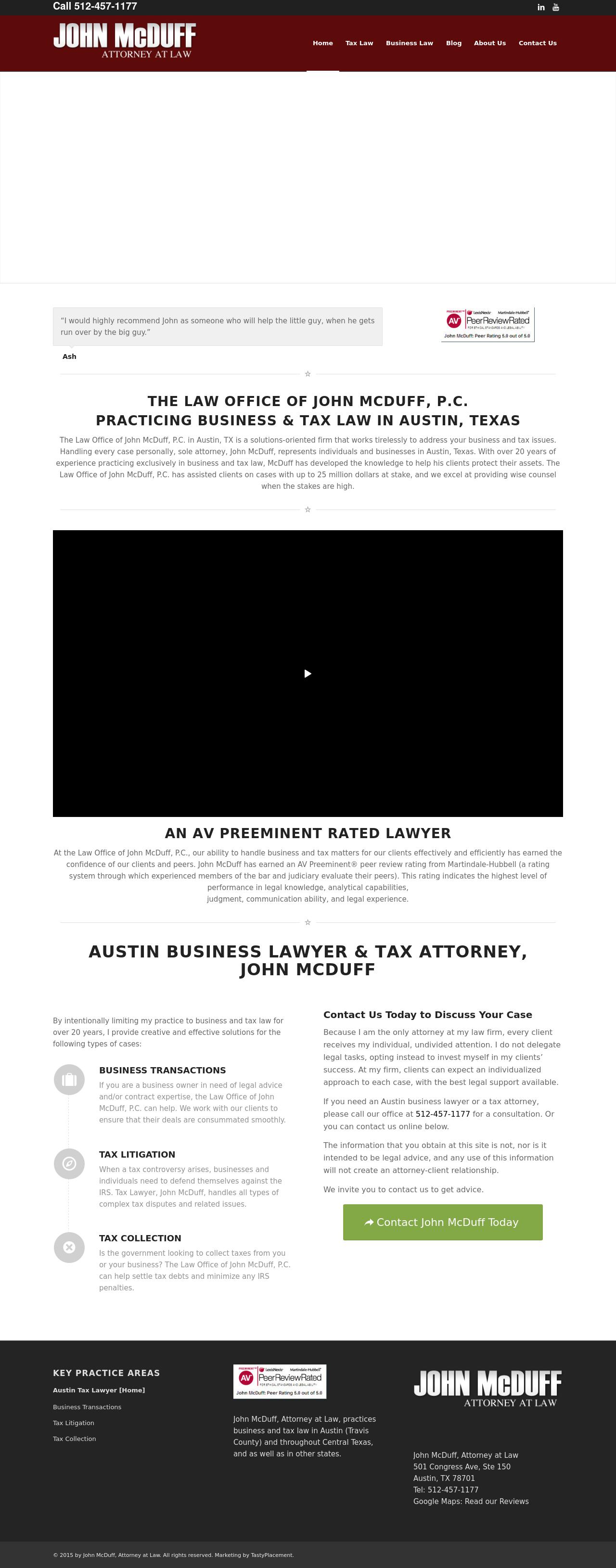 Mcduff, John - Austin TX Lawyers