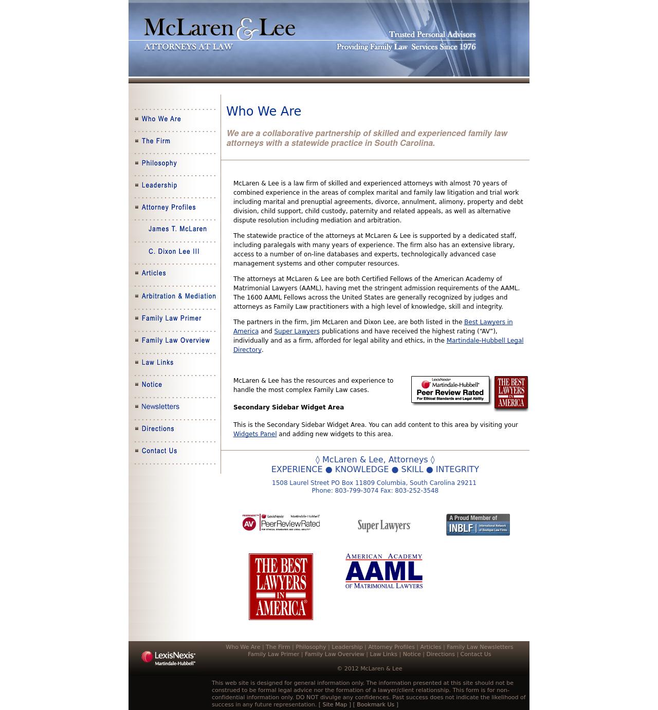 McLaren, James T - Columbia SC Lawyers