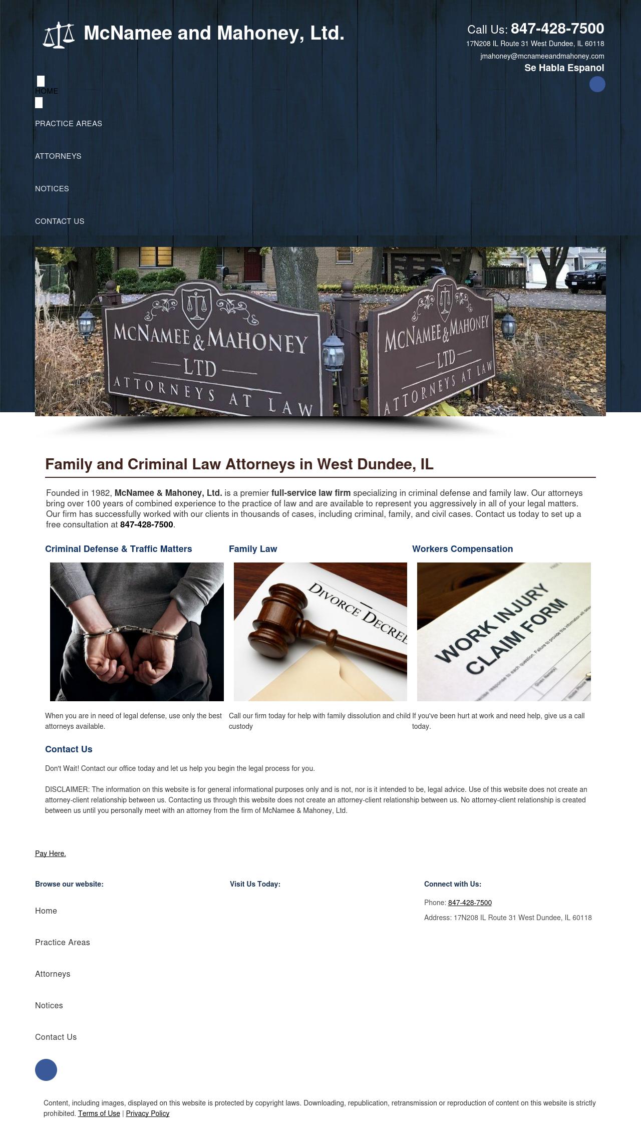 McNamee & Mahoney Ltd. Dundee IL Law LawyerLand