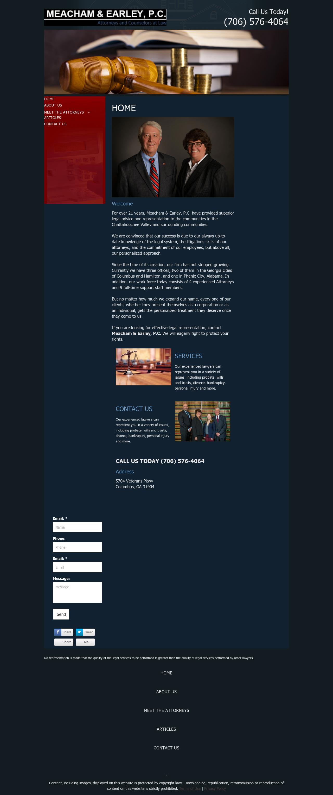Meacham & Earley PC - Columbus GA Lawyers