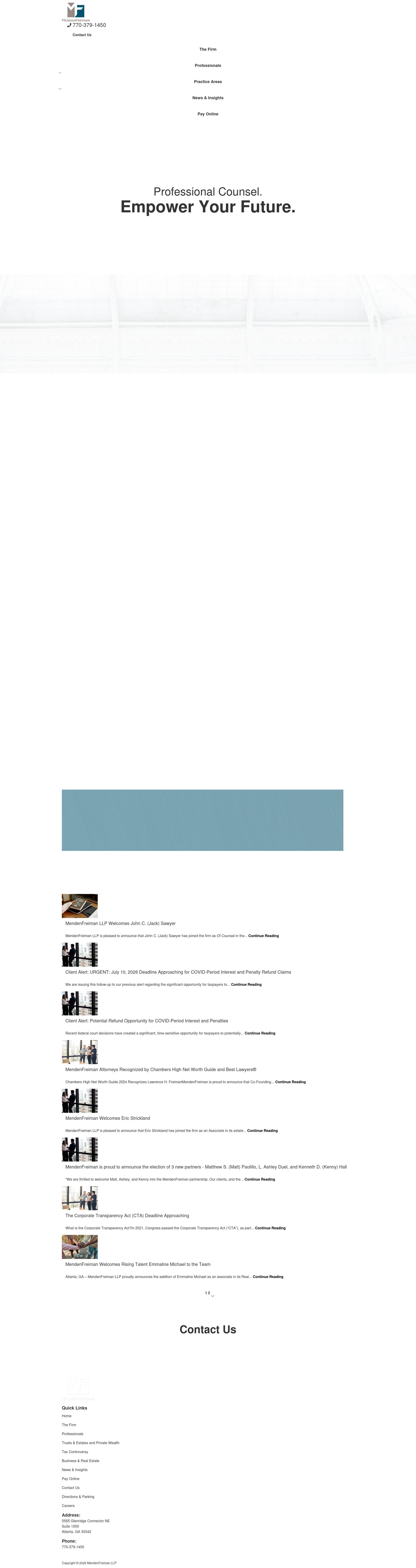 MendenFreiman LLP - Atlanta GA Lawyers