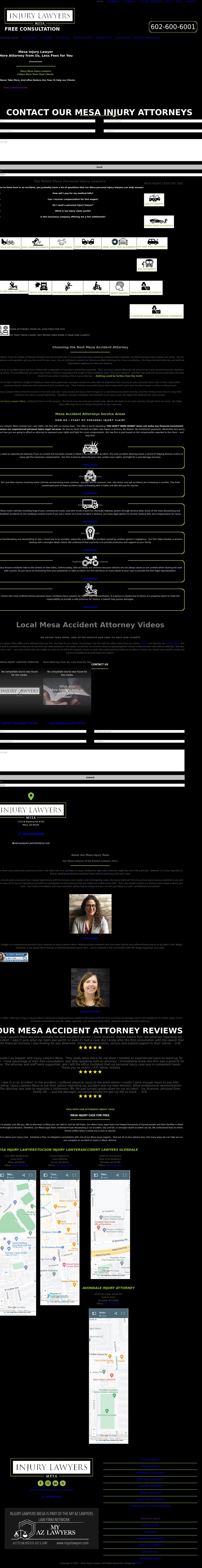 Mesa Injury Lawyer - Mesa AZ Lawyers