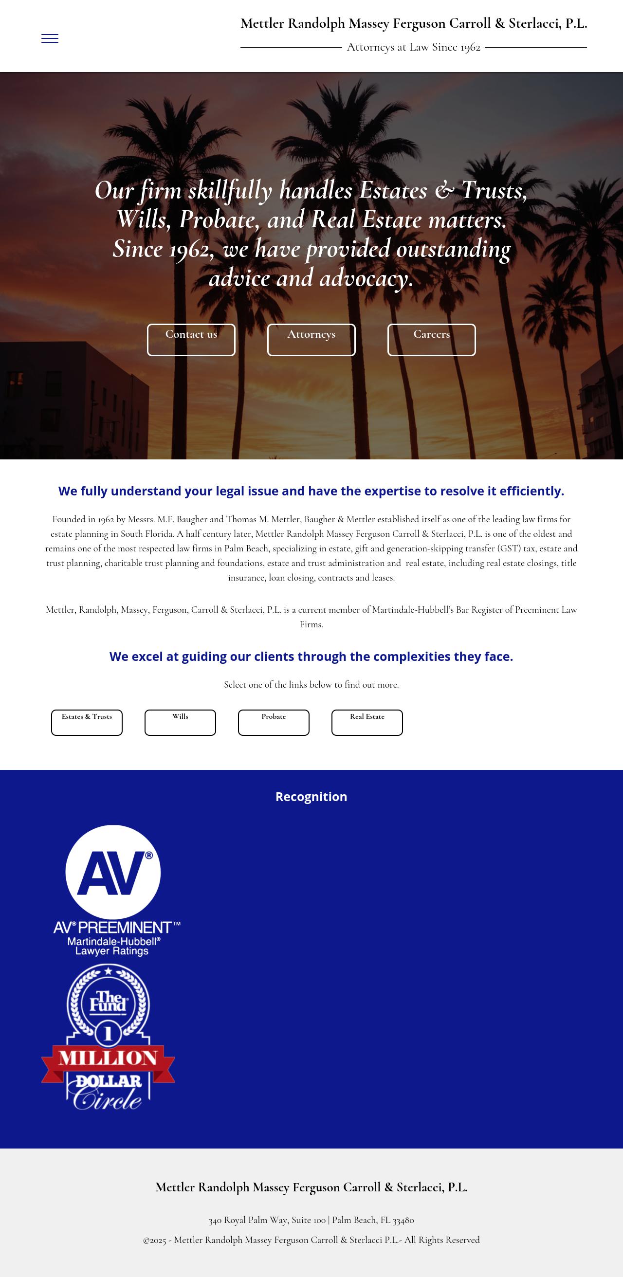 Mettler Randolph Massey Carroll & Sterlacci - Palm Beach FL Lawyers