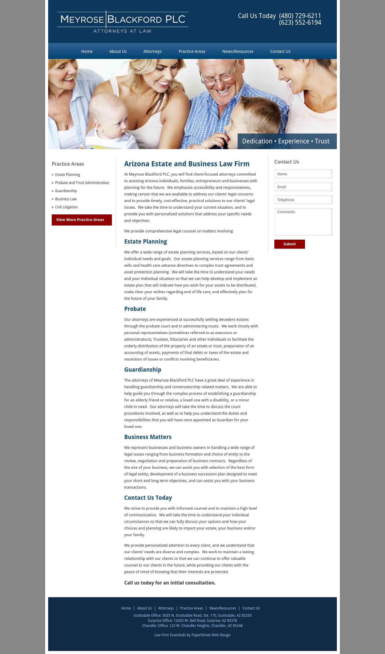Meyrose Blackford PLC - Sun City West AZ Lawyers