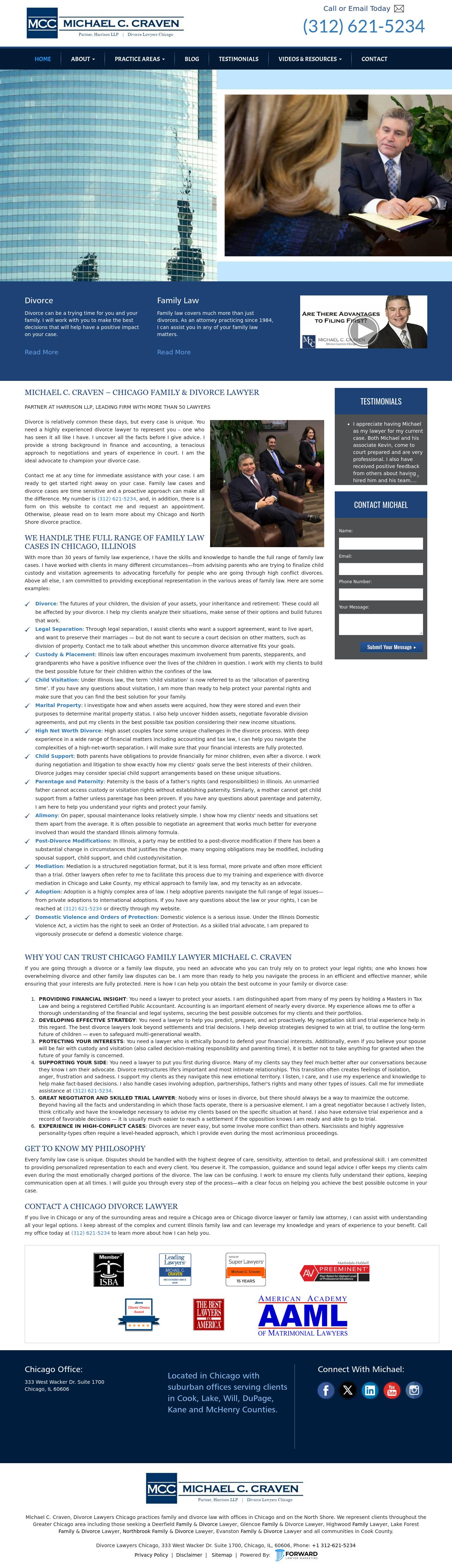 Michael C. Craven - Chicago IL Lawyers
