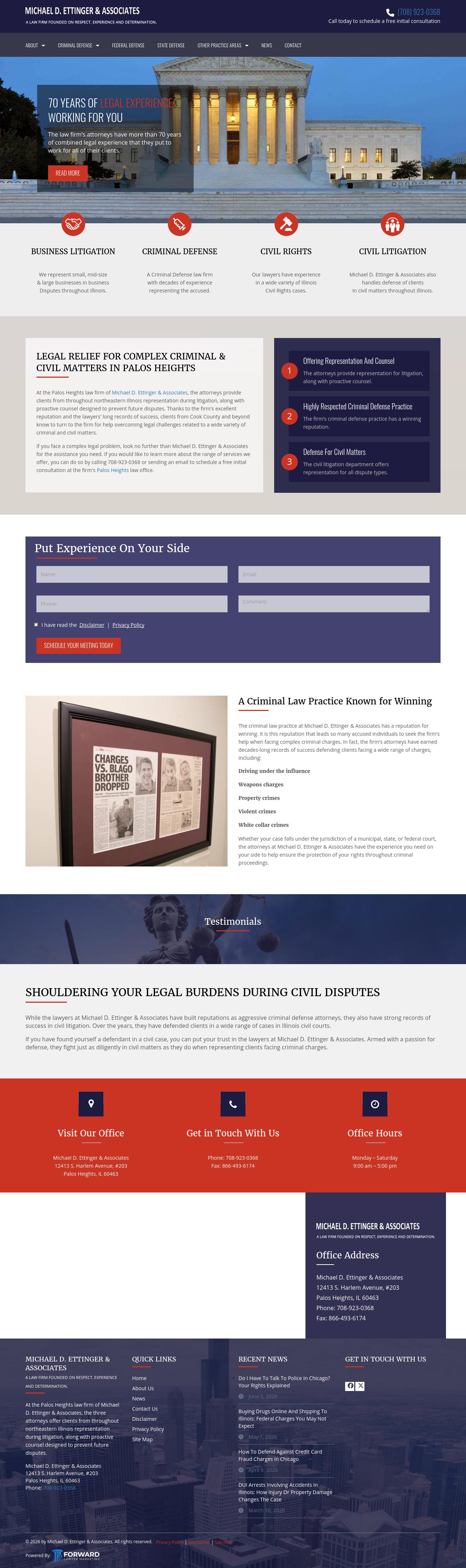 Michael D. Ettinger & Associates - Palos Heights IL Lawyers