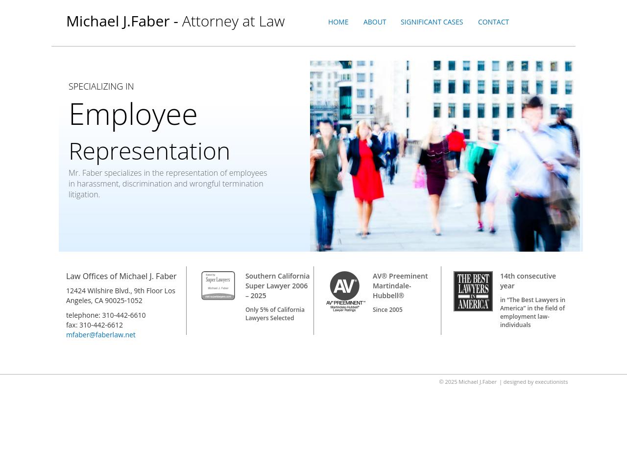 Michael J. Faber - Los Angeles CA Lawyers