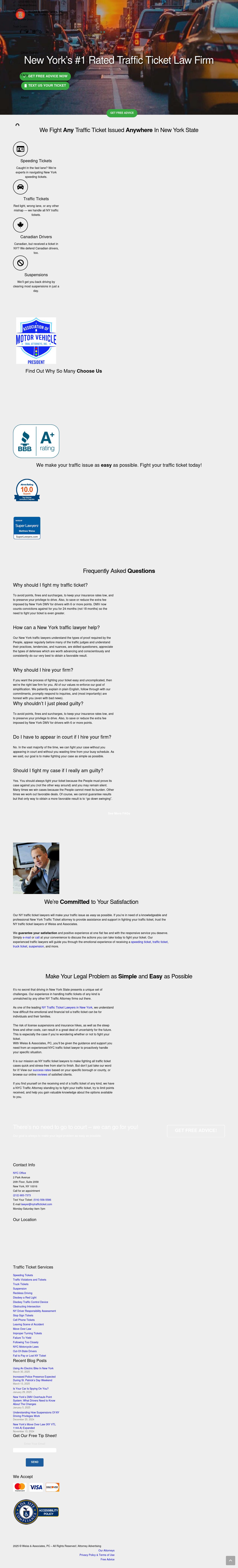 Weiss & Associates - New York NY Lawyers