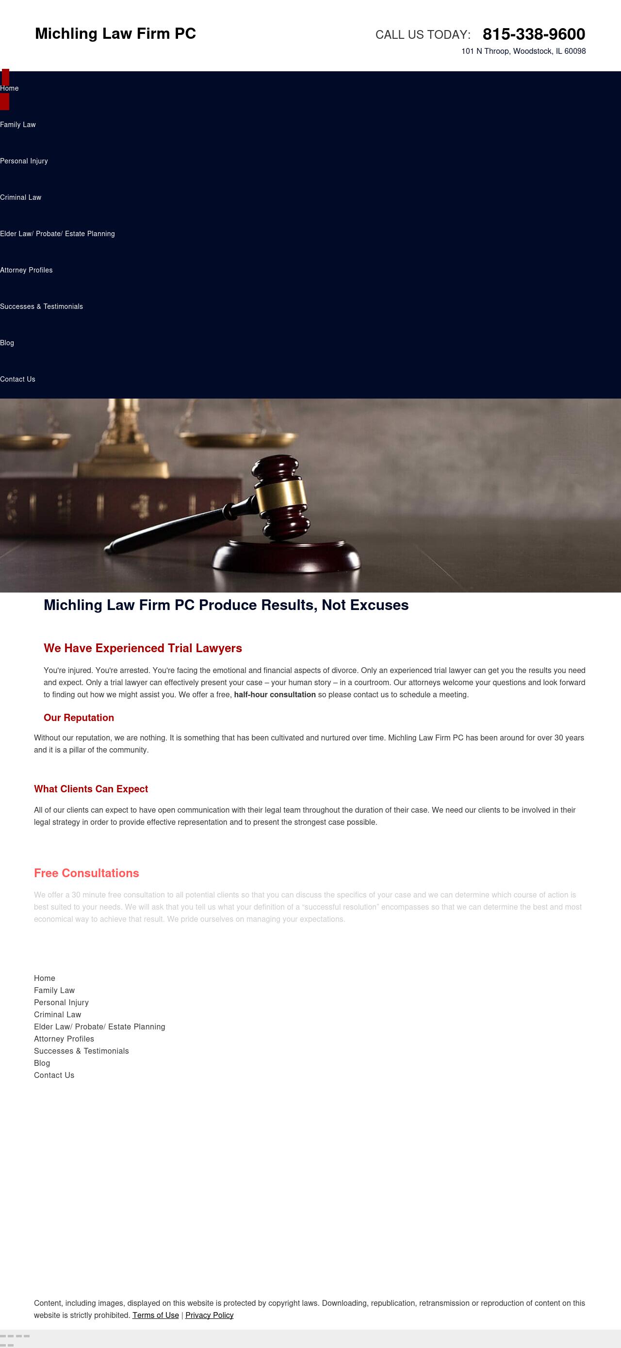 Michling Plaza & Associates PC - Woodstock IL Lawyers