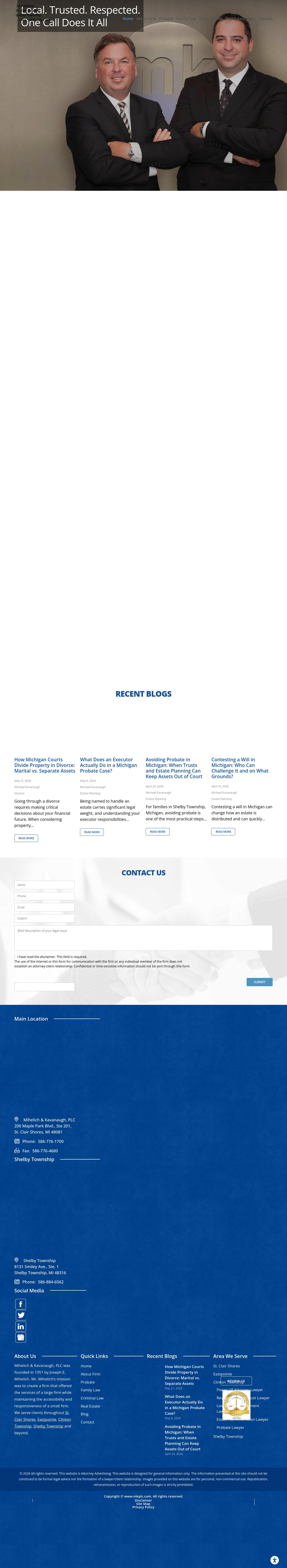 Mihelich & Kavanaugh, PLC - Shelby Township MI Lawyers