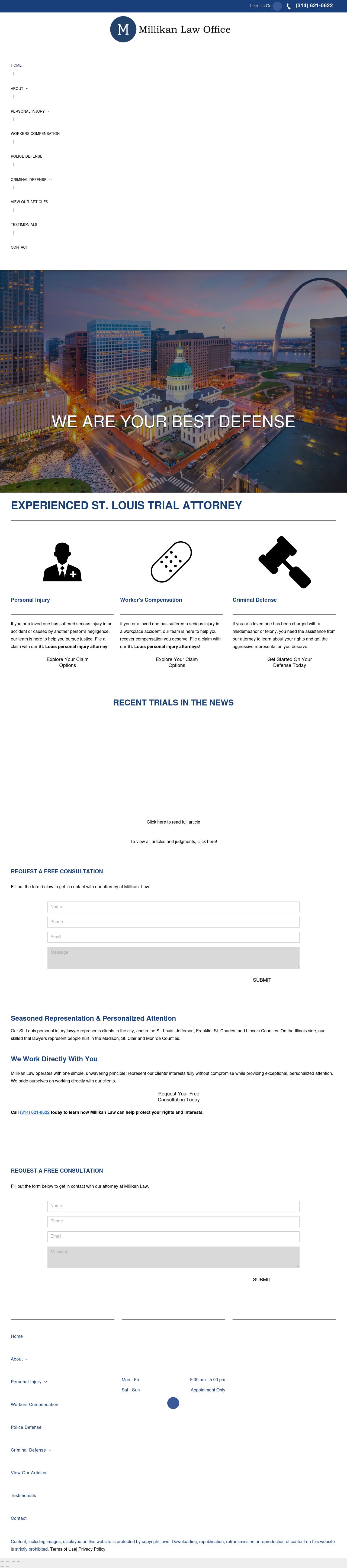 Millikan Wright - Criminal Defense, DWI, Drug Charges & Car Accidents - Saint Louis MO Lawyers