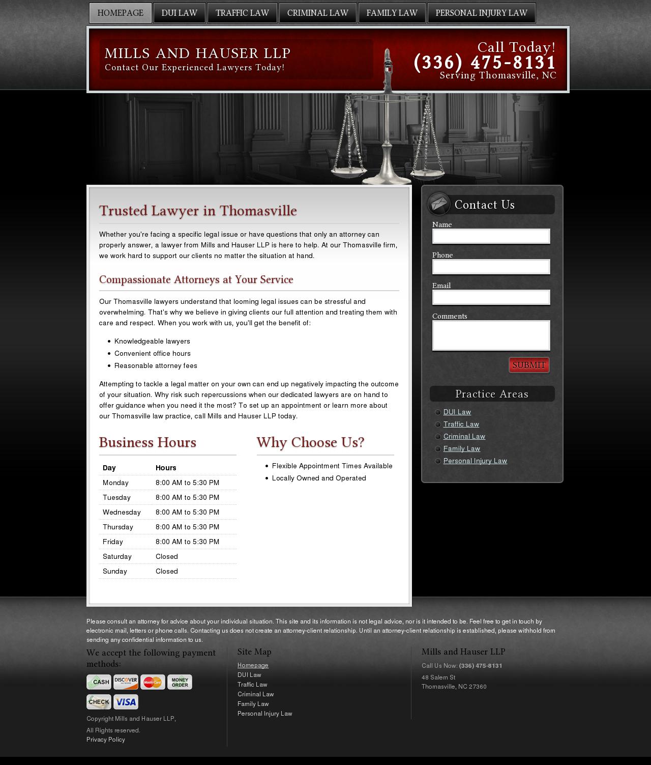 Mills and Hauser LLP Attorneys at Law - Thomasville NC Lawyers