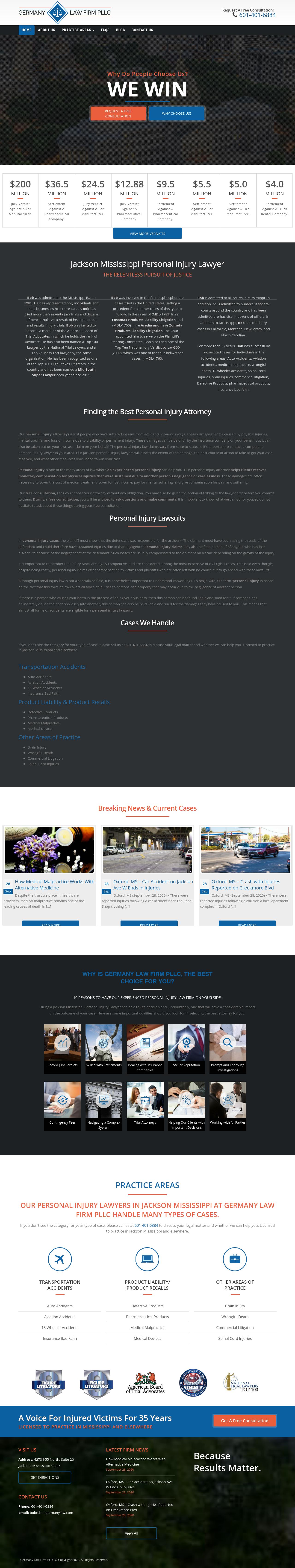GERMANY LAW FIRM PLCC -  Jackson MS Lawyers